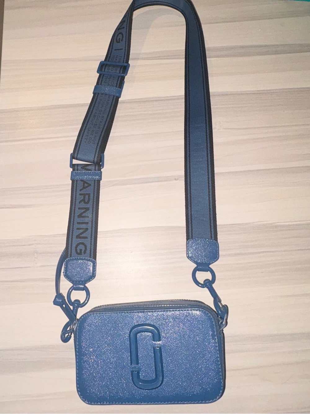 Marc Jacobs Snapshot Blue leather Crossbody bag MAKE OFFERS!